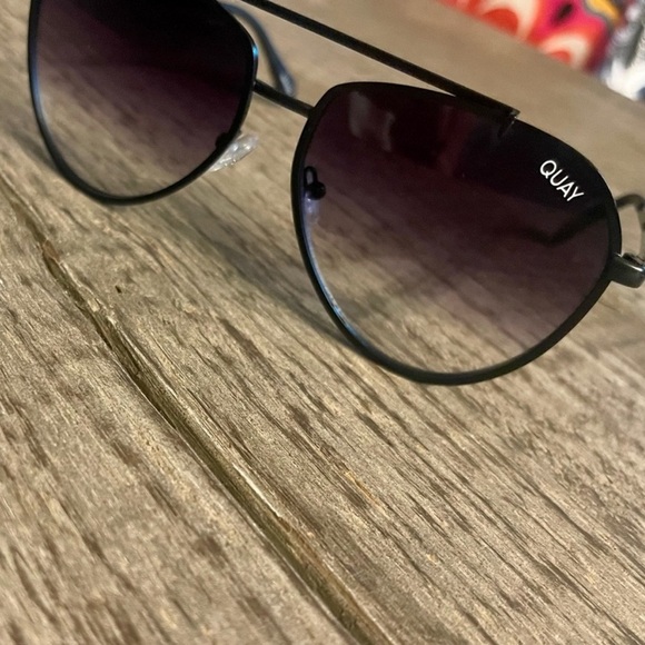 Quay Dirty Habit Aviator Sunglasses.